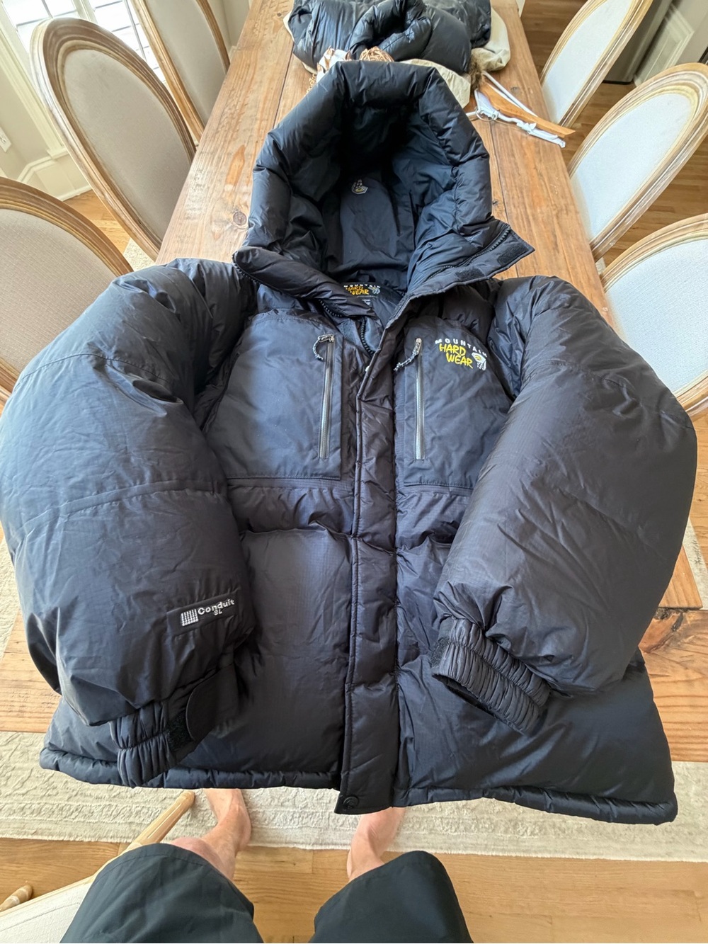 MOUNTAIN HARDWEAR ABSLOLUTE ZERO CONDUIT 800 PRO DOWN JACKET MENS LARGE NWOT